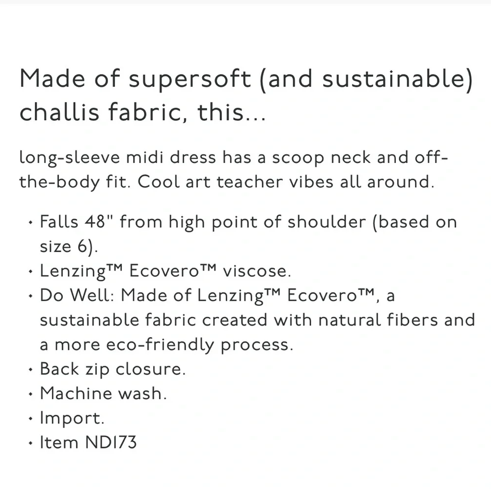 Madewell Alicia Long-sleeve Scoop Neck Midi Dress in night stars NWT - Picture 14 of 16